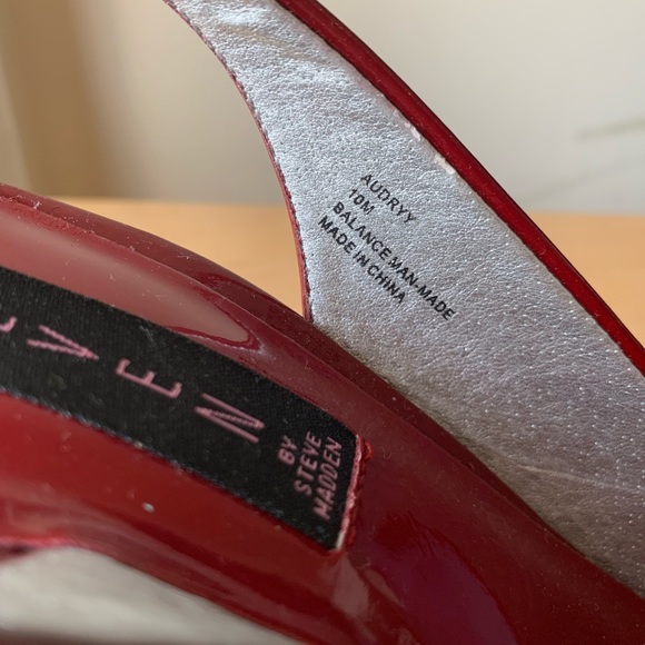 “Audrey” Red Patent Steven by Steven Madden heels - Picture 5 of 6